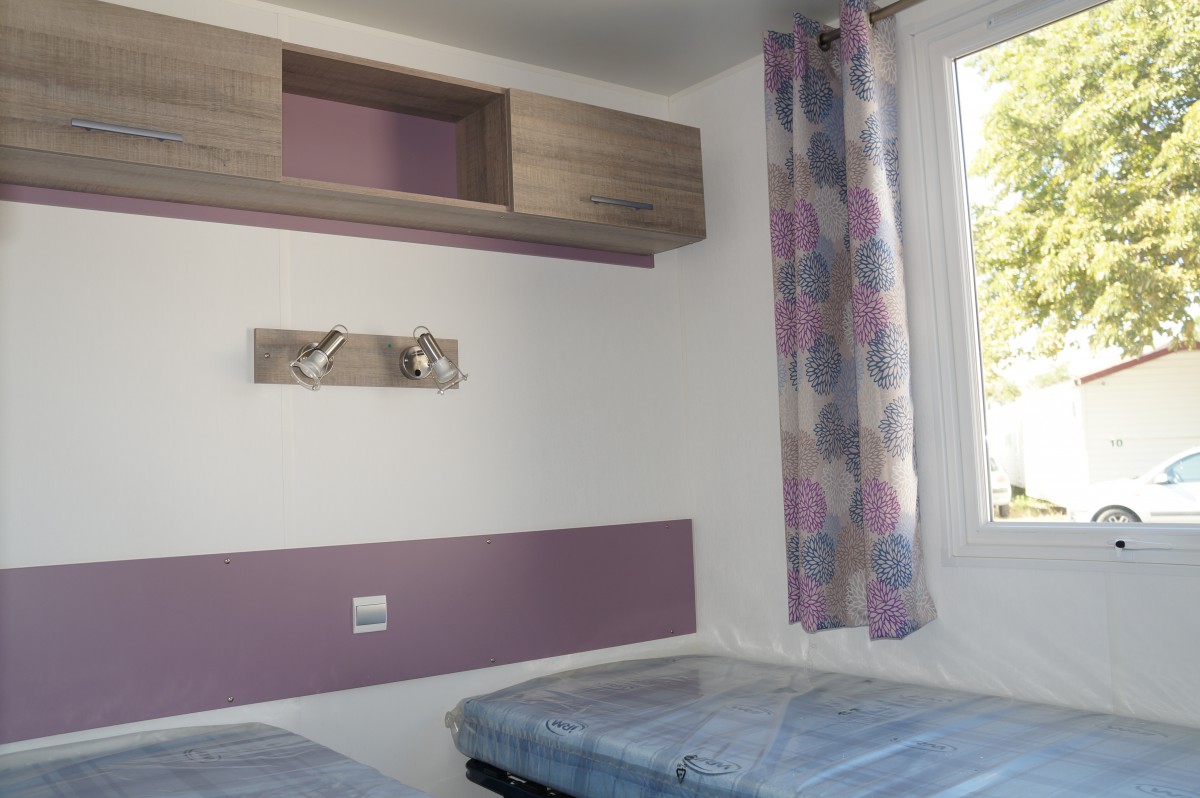 Mobil Home IRM Super Selenia standard 2 chambres 2013 sur parcelle CHM Oltra