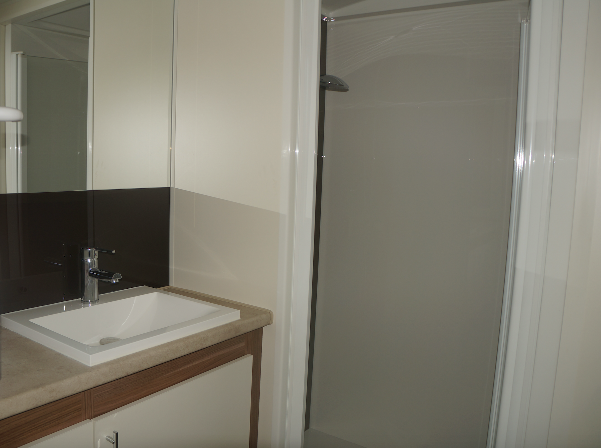 salle de bain du mobil home louisiane baltimore 2015