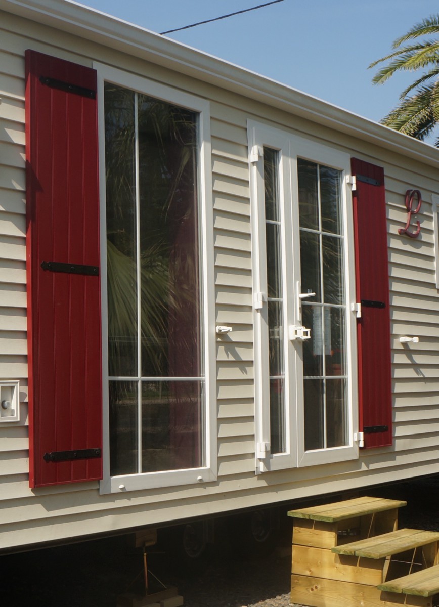 entrée du mobil home louisiane baltimore 2015