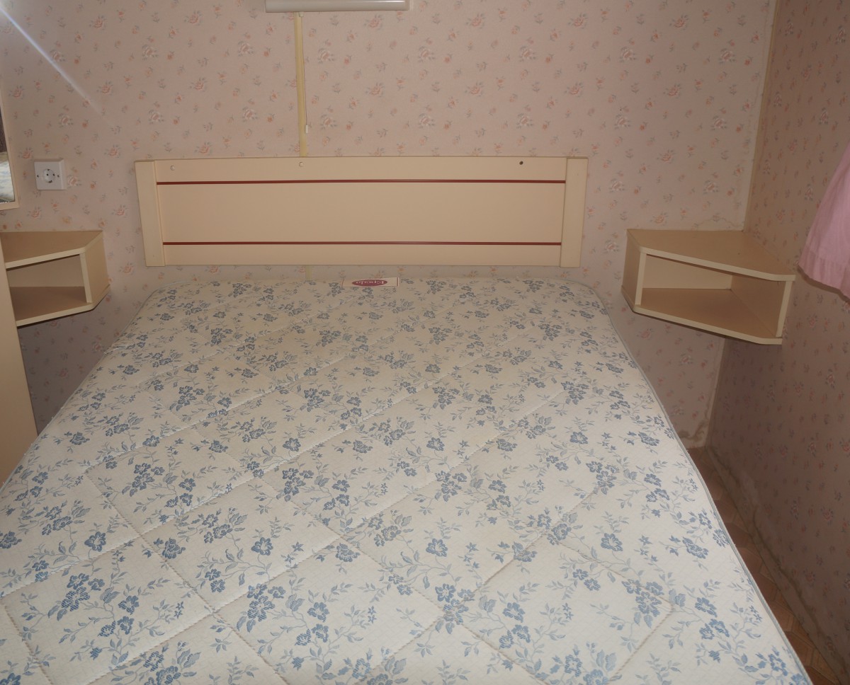 lit double chambre parentale du mobil home willerby keycamp 1993