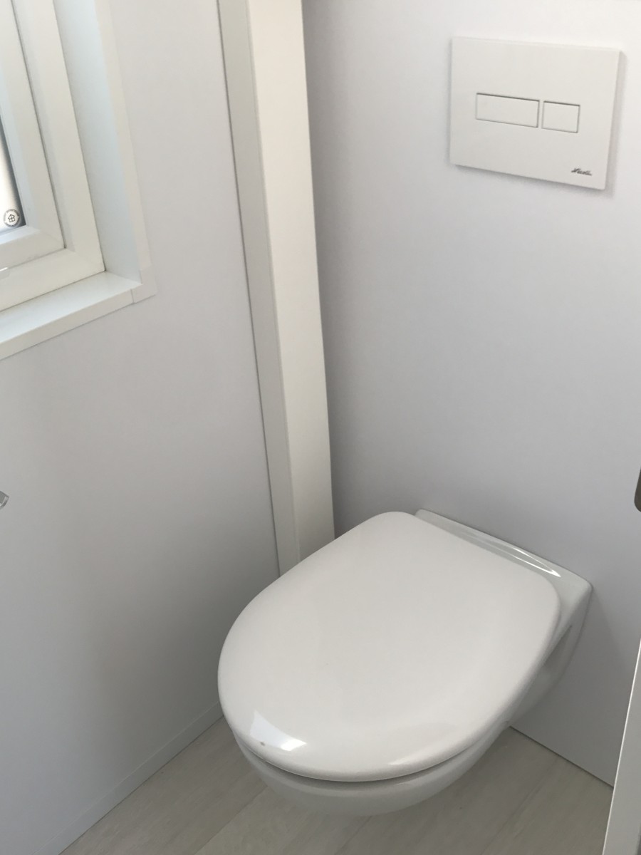 Les toilettes de la chambre parentale du mobil-home Louisiane Taos F5 2017