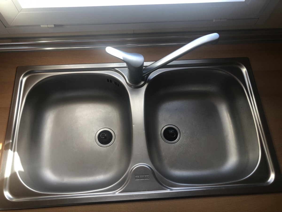 Evier inox mobil home d'occasion Sun Living 845L4