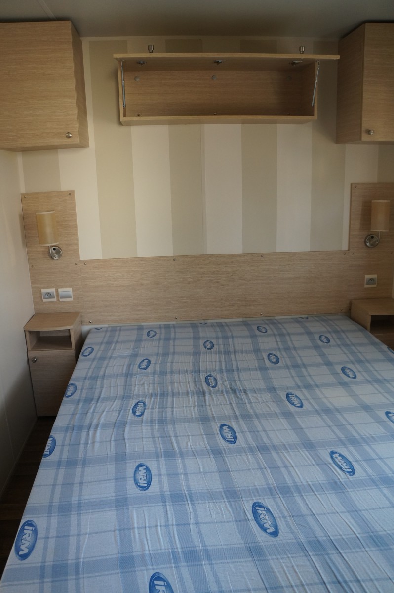 Chambre parent mobil home occasion IRM Apollon Confort 2010