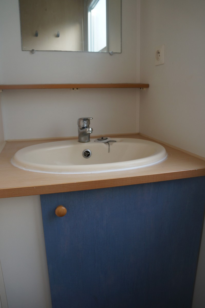 Meuble vasque salle de bain du mobil home occasion O'hara O'phéa 734 2001