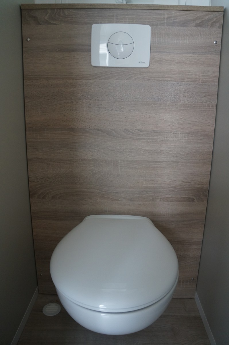 les WC suspendus du mobil home neuf Louisiane Savanah 2 chambres 2015
