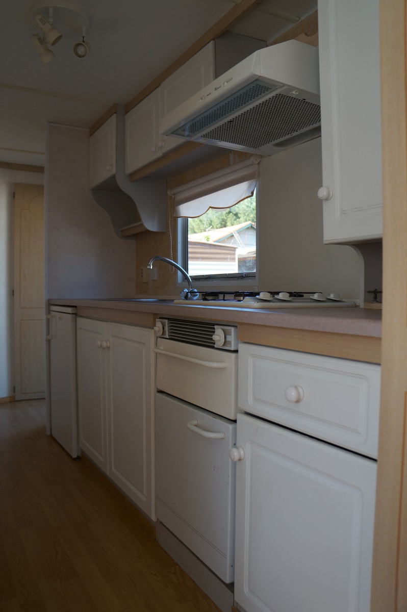 cuisine du mobil home occasion PEMBERTON International 2 chambres