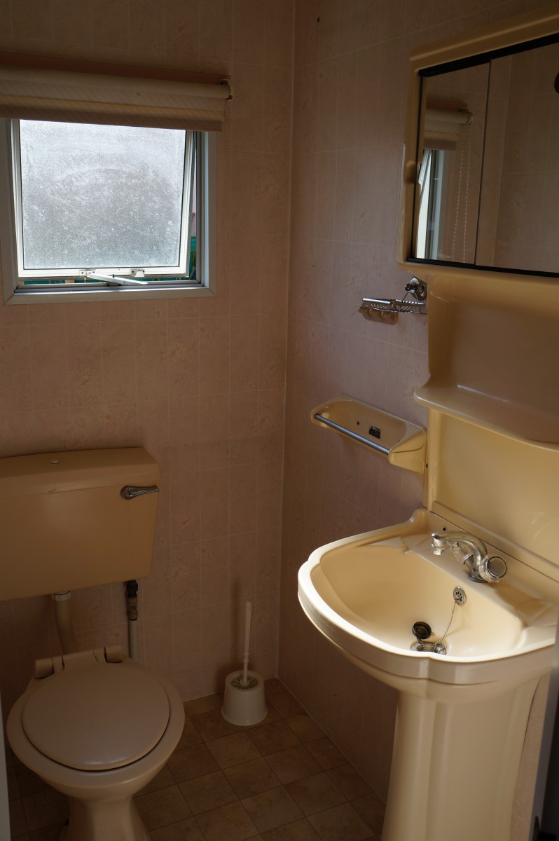 salle d'eau du mobil home occasion PEMBERTON International 2 chambres