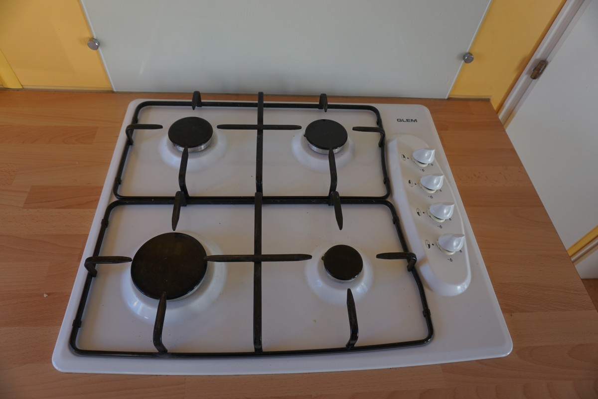 Plaque de cuisson 4 feux gaz mobil home occasion 3ch IRM Super Octalia 2006