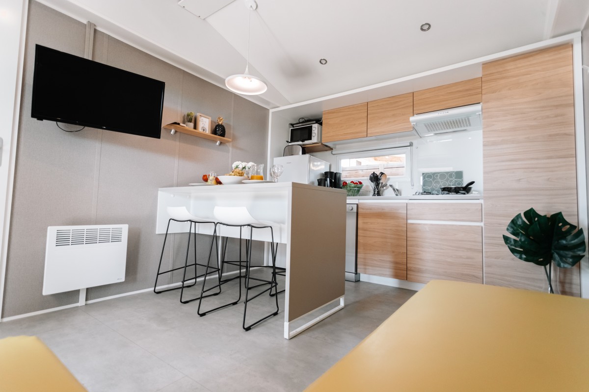 Intérieur du mobil home d'occasion O'HARA 865 2S 2018 2 chambres et 2 salles d'eau